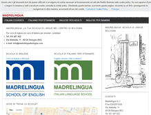 Tablet Screenshot of madrelinguabologna.com